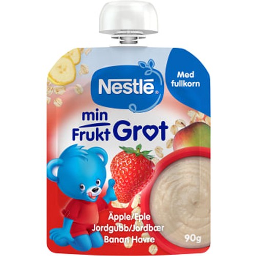 Barnmat Min Frukt Gröt Jordgubb 6M 90g Nestle