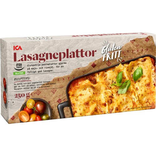Lasagneplattor glutenfri 250g ICA