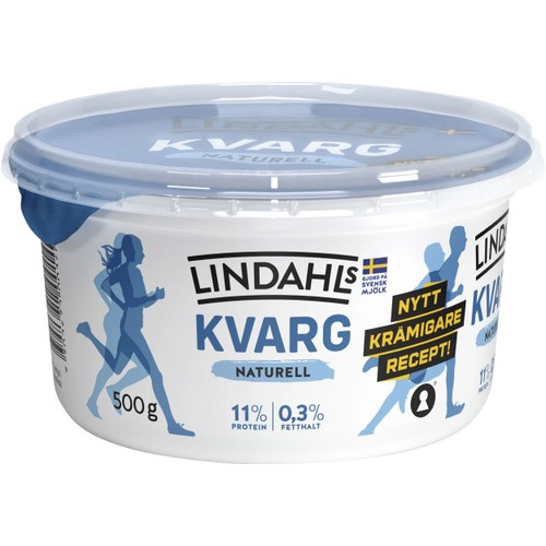 Kvarg Naturell 0,3% 500g Lindahls