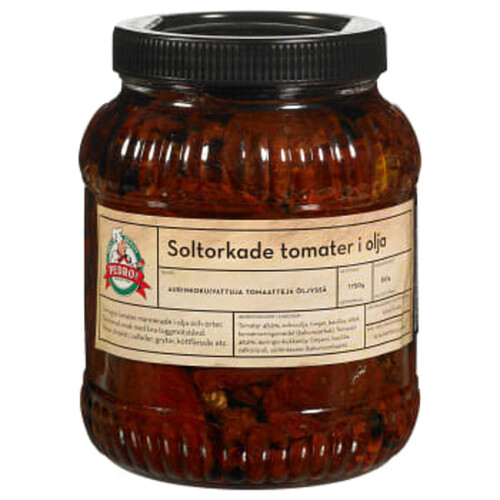 Soltorkade tomater i olja 1750g Pedros