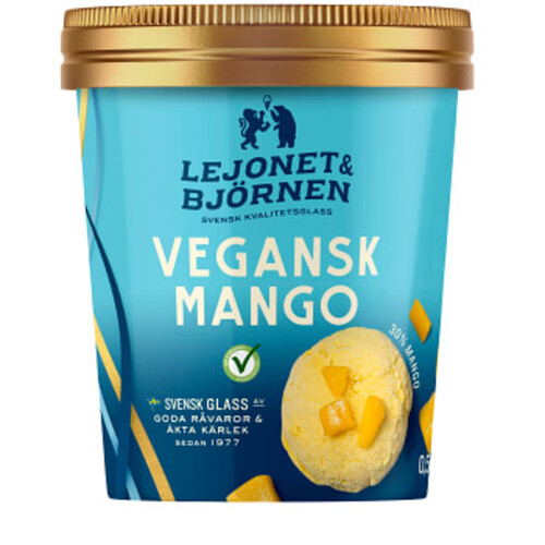 Glass Vegansk Mango 500ml Lejonet & Björnen