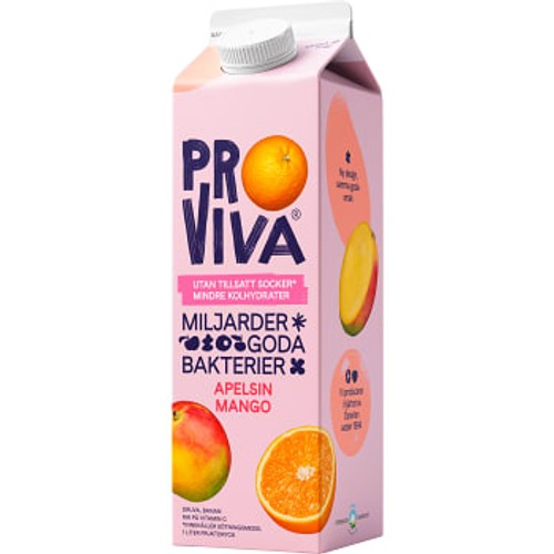 Fruktdryck Apelsin Mango Utan tillsatt socker 1l Proviva