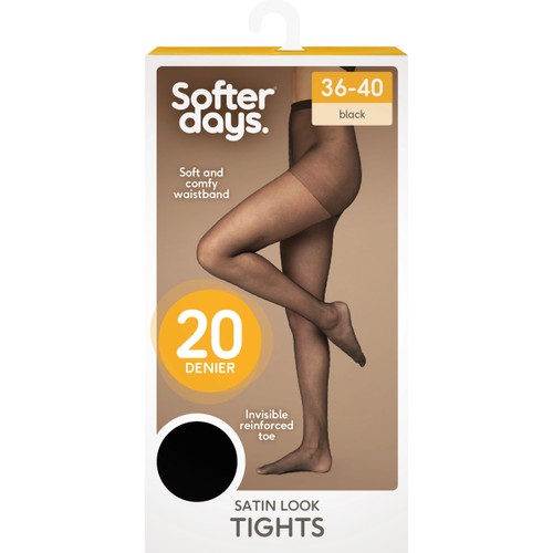 Strumpbyxa 20den 36-40 1p svart Softer Days