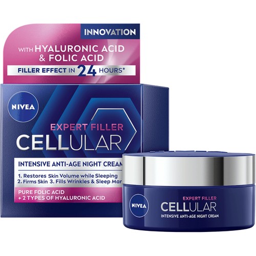 Nattkräm Hyaluron Cellular Filler Firming Night Cream 50ml Nivea