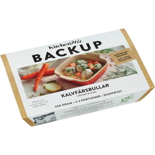 Kalvfärsbullar I Sötsur Dillsås 600g Kitchenwiz Backup
