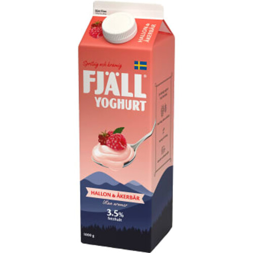 Yoghurt Hallon Åkerbär 3,5% 1000g Fjällyoghurt®