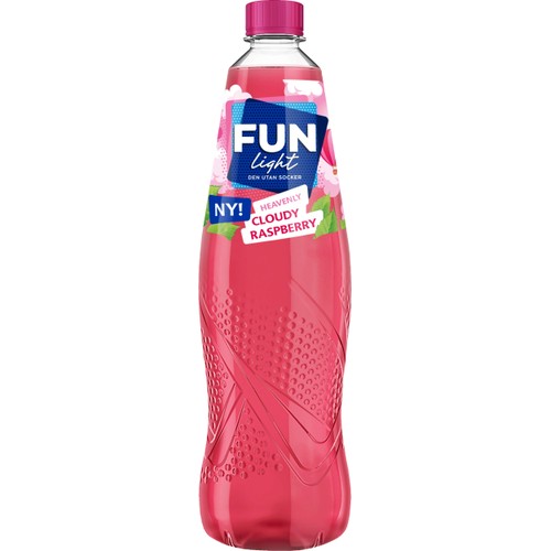 Dryck Cloudy Raspberry 1l Fun Light