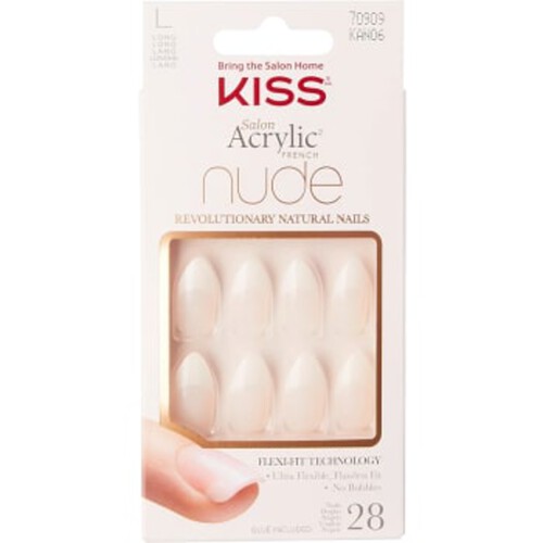 Salon Acrylic Nude French Nails 1st KISS