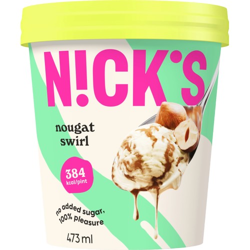 Glass Nougat swirl 473ml Nick´s