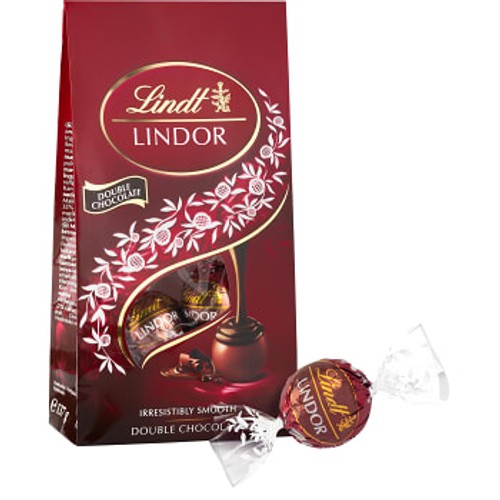 Chokladpralin Lindor Double Chocolate 137g Lindt