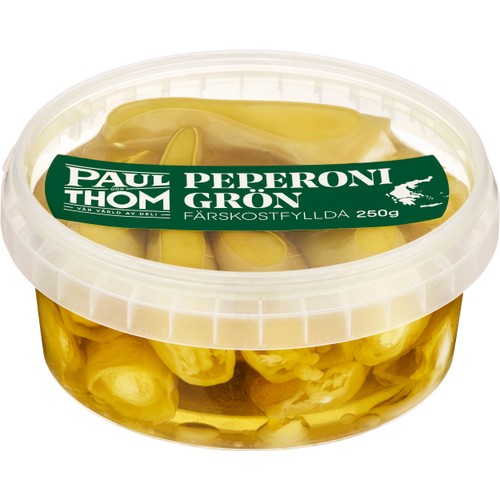 Peperoni Grön med ostfyllning 250g PAUL och THOM