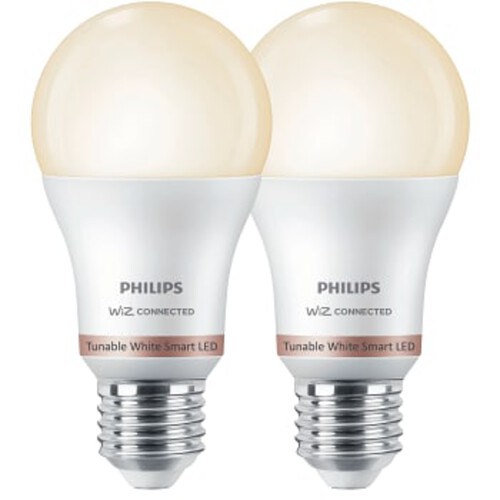 Smart LED WiZ Normal 60W E27 Dimbar 2-pack Philips