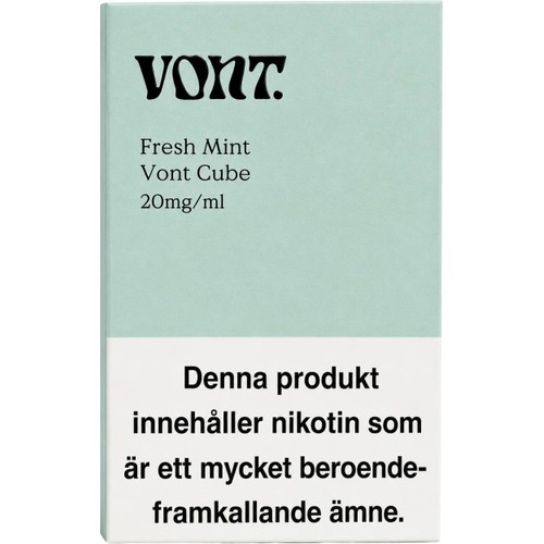 E-cigarett Engångs Cube Mint 20mg/ml 2ml Vont Cube