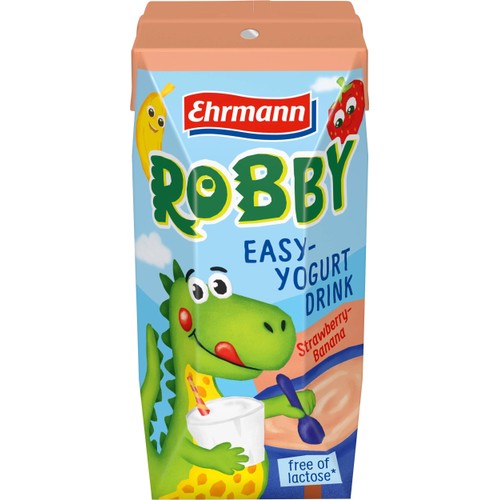 Yoghurtdryck Jordgubb Banan Laktosfri 200ml Robby