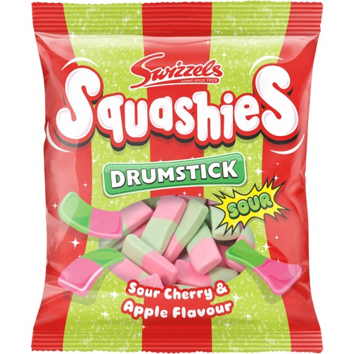 Godispåse Squashies Sour Körsbär Äpple 140g Swizzels