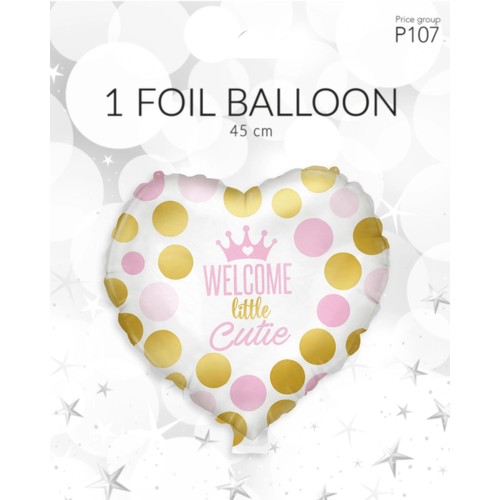 Folieb welcome pink 45cm Happy Party