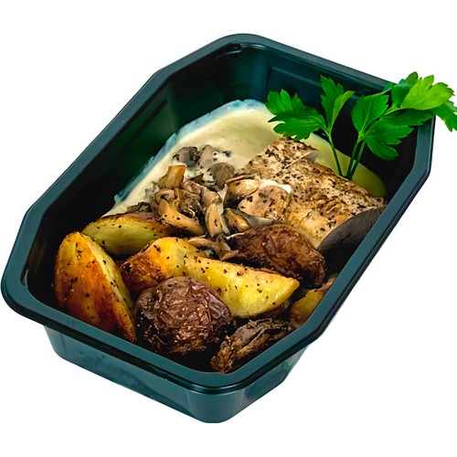 Fläskfilé Med Klyftpotatis & Svampsås ca 420g ICA Kvantum Lerum