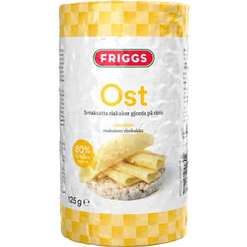 Riskakor med Ostsmak 125g Friggs