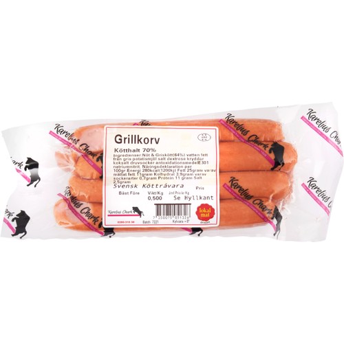 Grillkorv 500g Karelius Chark