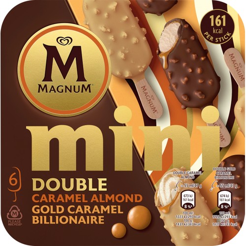 Glass Mini double caramel 6-p Magnum