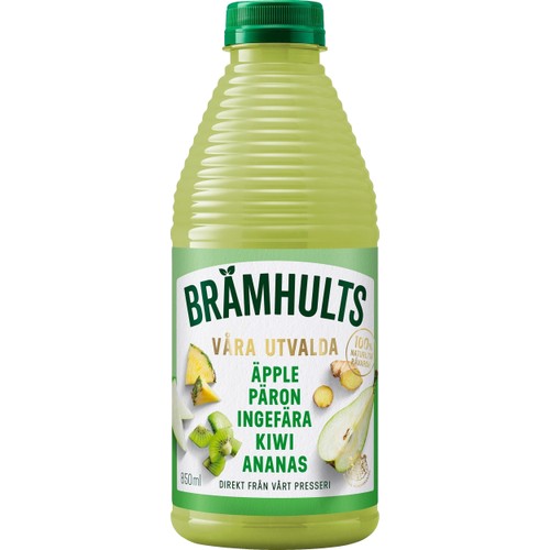 Juice Våra Utvalda Äpple Päron Ingefära 850ml Brämhults