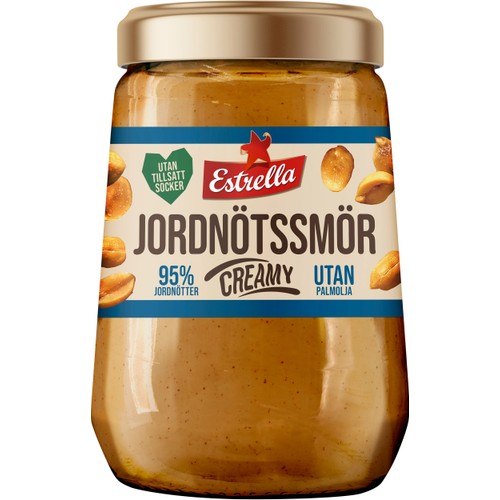 Jordnötssmör Creamy 340g Estrella