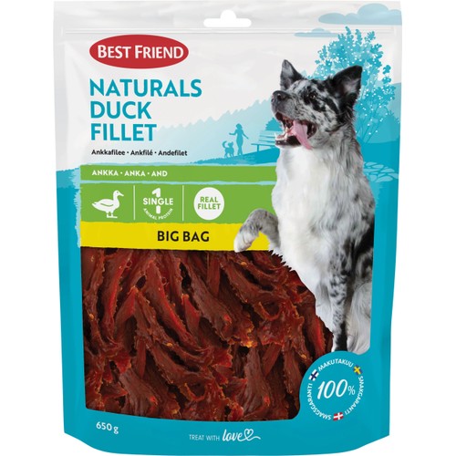 Hundgodis Naturals Ankfilé  650 Gram Best friend