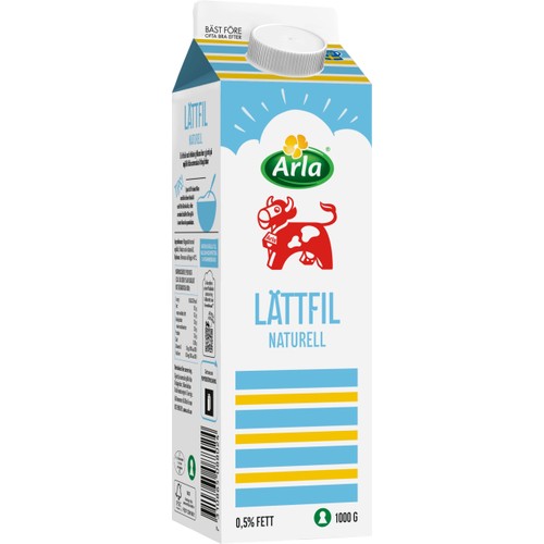 Lättfil Natuell 0,5% 1000g Arla Ko®