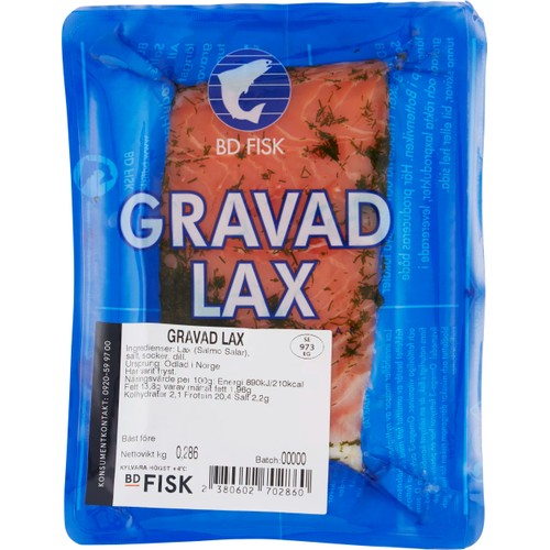 Gravad Lax i Bit ca 300g BD Fisk