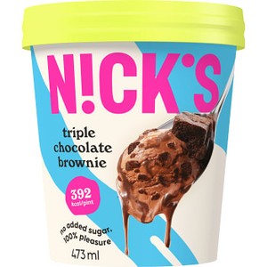 Glass Chocolate Brownie 473ml Nick´s