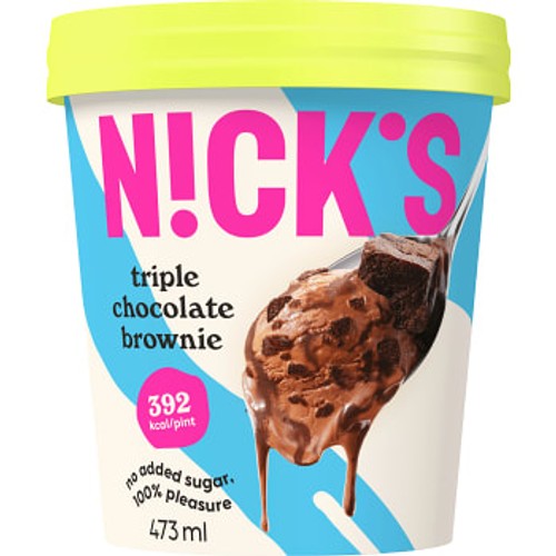 Glass Chocolate Brownie 473ml Nick´s