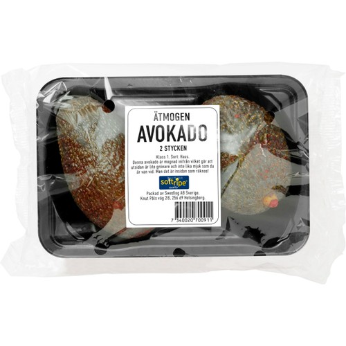 Avocado 2-p ätmogen 320g Klass 1