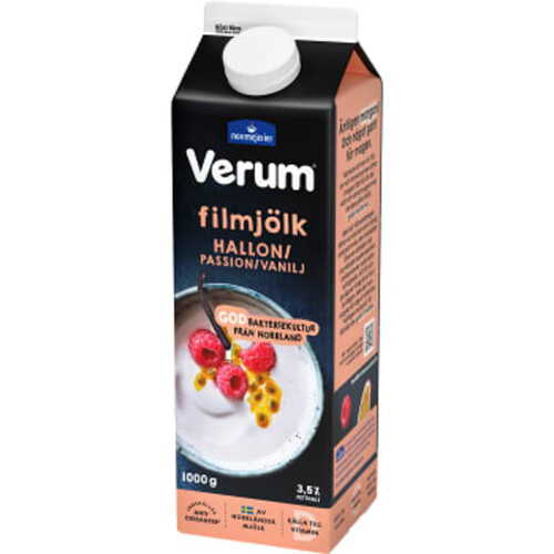 Hälsofil Hallon Passion Vanilj 3,5% 1000g Verum®