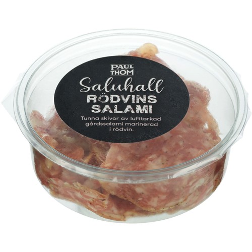 Rödvinssalami Saluhall Skivad 70g Paul och Thom