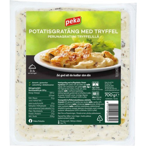Potatisgratäng Tryffel 700g Peka