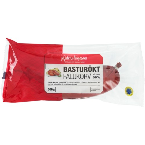 Basturökt Falukorv 500g Nyhléns Hugosons