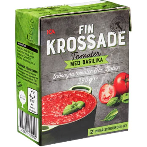 Finkrossade Tomater Basilika 390g ICA