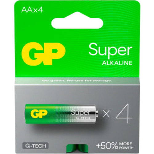 Batteri GP Super Alkaline AA/LR6 4-pack GP