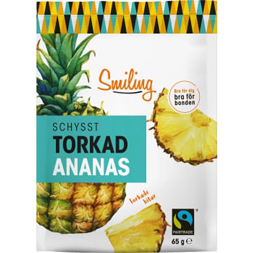Torkad Ananas 65g Smiling