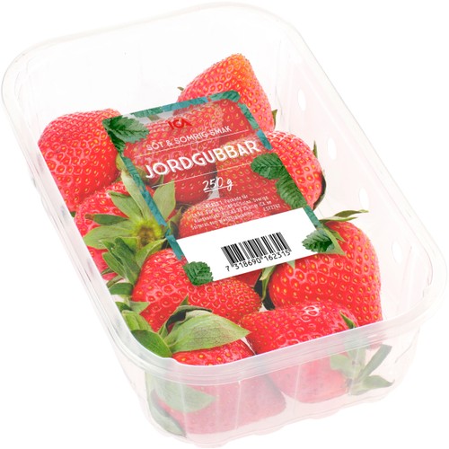Jordgubbar 250g ICA Klass 1