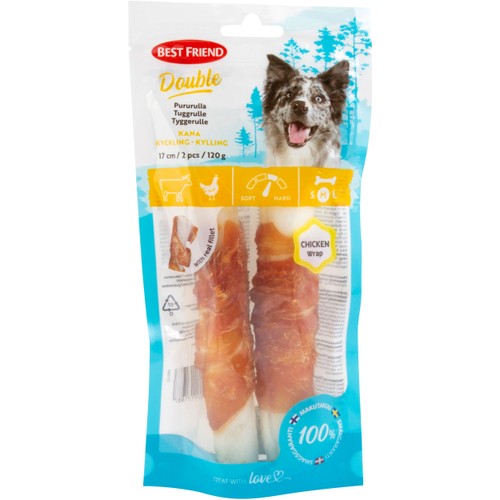 Hundtugg Dubbel tuggben kyc 120g Best friend