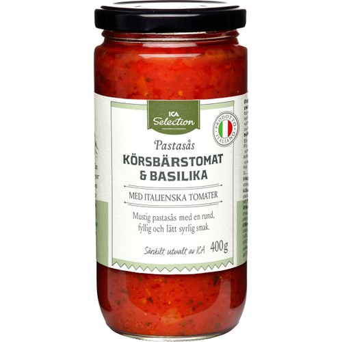 Pastasås Körsbärstomat & Basilika ICA Selection