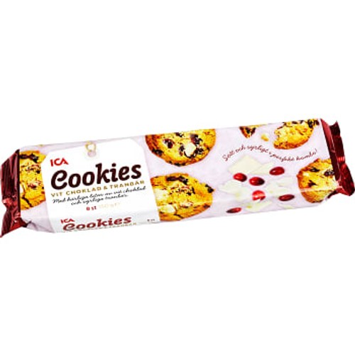 Cookies Vit choklad & tranbär 150g ICA