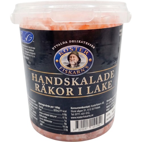 Räkor I Lake Handskalade 970g Kosterfiskarn's