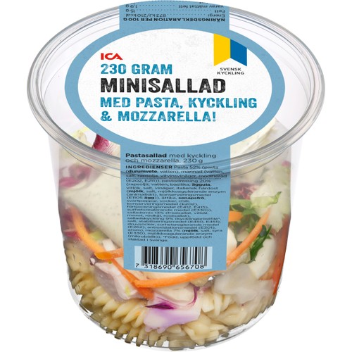 Minisallad med Pasta Kyckling och Mozzarella 230g ICA