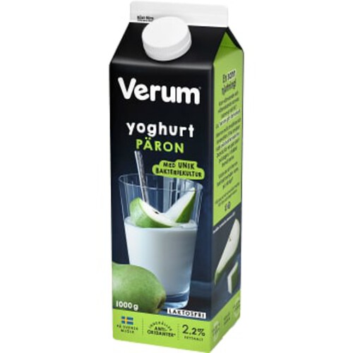Yoghurt Päron Laktosfri 2,2% 1000g Verum®