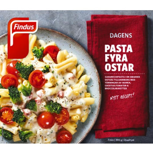 Pasta fyra ostar Måltid Fryst 390g Findus