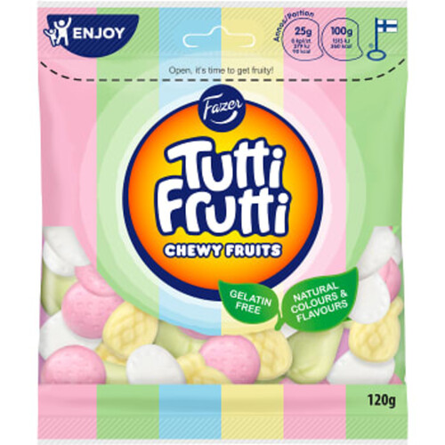 Godispåse Tutti Frutti Chewy Fruits 120g Fazer