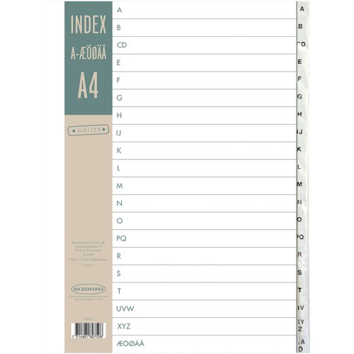 Register Plast A-ö 1st Writer