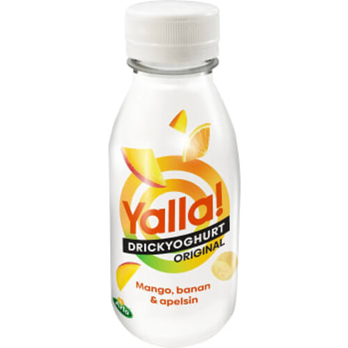 Drickyoghurt Yalla Mango Banan Apelsin 0,5% 350ml Yoggi®